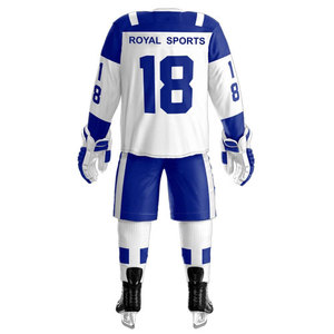 100% entièrement personnalisé maillot de Hockey sur glace en gros meilleure qualité nouveau Style sublimé uniforme de Hockey sur glace - Product Image 1