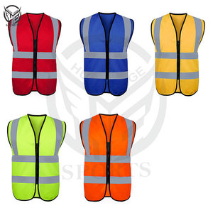 Chaleco reflectante de seguridad de alta visibilidad a precio barato, chaleco reflectante amarillo fluorescente para unisex. - Product Image 3