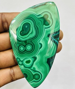 AAA + Cabochon de malachite naturelle de haute qualité pierre en vrac taille personnalisée pour la fabrication de bijoux pendentif créations de bijoux uniques - Product Image 1
