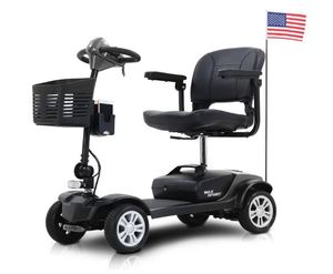 NOUVEAU FAV Scooters Longue portée Pliable Pro Scooter de mobilité pour adultes Bleu et rouge - Product Image 1