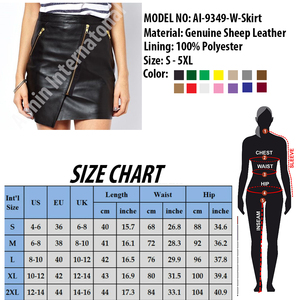 Falda corta de cordero de piel de oveja genuina para mujer a la moda XL diseño personalizado cremallera transpirable nueva moda algodón teñido Otoño Invierno - Product Image 4