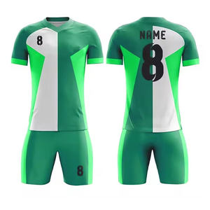 100% Material de poliéster, camiseta de fútbol, ropa de equipo deportivo, pantalones cortos y camisetas para jóvenes con calcetines, Kit de fútbol por sublimación, camiseta de fútbol - Product Image 3