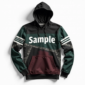 Sudadera con Capucha Extra Grande y Duradera para Hombre, Personalizable, Estilo Urbano, Sublimada, 100% Poliéster, Mezcla de Algodón, Acabado Suave - Product Image 4