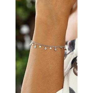 Azuris 925 Sterling <b>Silver</b> Fine <b>Bangle</b> <b>Bracelet</b>-Elegant Festival Accessory Made in Turkey - Product Image 1