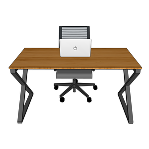 XBamboo 140x70cm BFXB005 Computer <b>Desk</b> with Assembled Iron Legs - Product Image 4