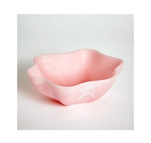 Juego de cuencos para servir de resina hechos a mano de lujo, cuencos para mezclar ensalada de nueces Rojas modernas, vajilla decorativa Real para comedor de cocina - Product Image 2