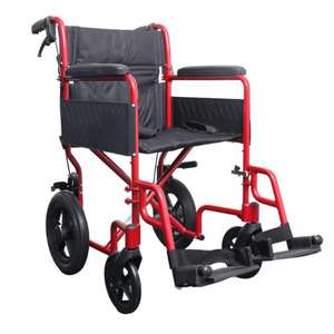 Fauteuil roulant pliable en acier pour personnes handicapées, conception de transfert facile, solution de mobilité sécurisée pour la maison et les établissements médicaux - Product Image 2