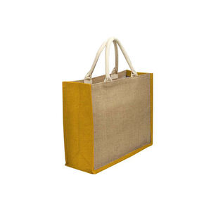 Bolsa de yute blanca hecha a mano ecológica bolsa de diseñador de yute de moda Premium para la sostenibilidad - Product Image 1