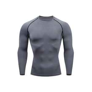 Vêtement de compression anti-UV en gros, t-shirt de protection solaire sublimé à manches longues personnalisé pour hommes, spandex/polyester 220g - Product Image 6