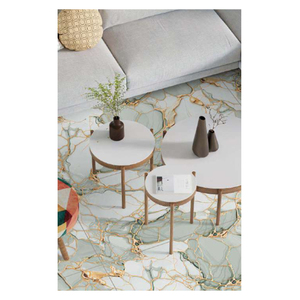 Azulejos de oro puro en baldosas de suelo esmaltadas de semiporcelana de 600x1200 cm con talla de oro, ideales para crear interiores elegantes. - Product Image 5