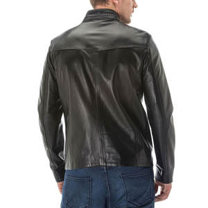Chaqueta de cuero personalizada de calidad más popular para hombre, chaqueta de cuero de moda para hombre de nuevo estilo hecha en Pakistán - Product Image 3