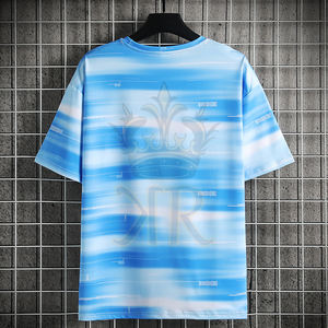 ขายส่งที่กําหนดเองโลโก้แบรนด์ของคุณผ้าฝ้าย100%ว่างเปล่าผู้ชายเสื้อยืดธรรมดาลําลองผู้ชายเสื้อยืด - Product Image 4