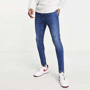 2026 Trending Men Straight Leg Jeans Vintage Blue Wash <b>Denim</b> Pants Custom High Quality Stretch Casual <b>Trousers</b> for Men Wholesale - Product Image 1