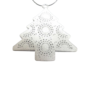 Plata decorativa única con Gliter Color hierro largo X-Mas árbol uso para mesa y decoración del hogar personalizado - Product Image 3