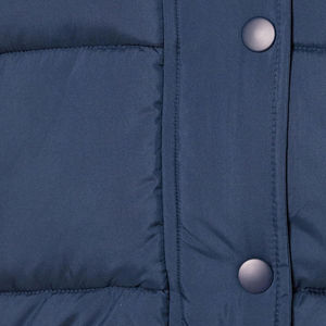 Chaqueta Acolchada para Mujer, Color Azul Marino Sólido, Tejido Transpirable, Manga Larga, Relleno de Poliéster, Impermeable, con Cierre - Product Image 4