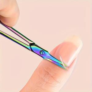 12pcs Precision Stainless Steel Cuticle Scissors Comfort Grip Manicure Scissors for Home & Salon Use Easy-to-Use <b>Nail</b> Care Tool - Product Image 2