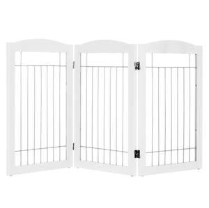 Nouvelles portes en bois blanc pour animaux de compagnie portes de sécurité en gros couverture frontalière pour chiot et autres animaux de compagnie pour la maison jardin intérieur meilleure vente - Product Image 6