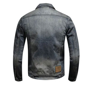 แจ็กเก็ตผ้ายีนส์แบบบางเสื้อแจ็กเก็ตผ้าเดนิมสำหรับผู้หญิงสไตล์วินเทจปรับแต่งโลโก้ได้สินค้าใหม่2024 - Product Image 5