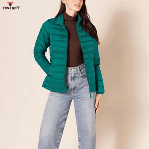 Custom Made Women Lightweight Puffer Jacket High Quality Full Zip Cotton Filling Long Length Breathable Waterproof Windproof - Product Image 4