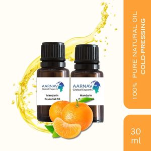 Huile Essentielle de Peau de Fruit Bio Pressée à Froid Mandarin 100ml Certifiée GMP Nourrissante Hydratante pour Cheveux et Peau AARNAV GLOBAL - Product Image 4