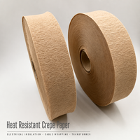 Papier Crêpe Extensible Dielectrique Absorbant l'Huile pour Isolation Électrique Personnalisée de Transformateurs Haute Tension, 0,13 mm
