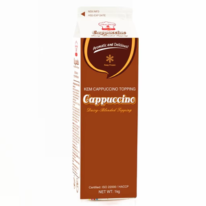 Crème non laitière de qualité supérieure, personnalisable, marque privée, HALAL, pour boulangerie, mélange laitier, garniture pour cappuccino, 1 kg, fournisseur d'exportation ODM - Product Image 1