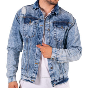 <b>Men's</b> <b>Trucker</b> <b>Jackets</b> Casual Cowboy Rugged Jean Denim Biker the <b>Trucker</b> <b>Jacket</b> Wholesale and Customize Denim <b>Jacket</b> - Product Image 1