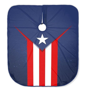 Capa de Barbero Impermeable de Alta Calidad con Diseño Único de Bandana de Calavera, Ajuste Elástico Personalizable para el Cuello para Peluquería - Product Image 3