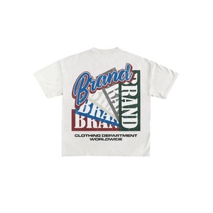 เสื้อยืดสตรีทแวร์ผู้ชายไซส์ใหญ่ พิมพ์ลายสกรีน โลโก้สั่งทำได้ ขายส่ง ผ้าฝ้าย 100% คุณภาพสูง แห้งเร็ว บริการ OEM - Product Image 2