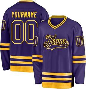 Camiseta de hockey sobre hielo de equipo personalizado 2025 OEM Premium uniforme sublimación ropa deportiva profesional calidad juego camiseta proveedor mayorista a granel - Product Image 4