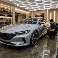 Lámpara Profesional Impermeable Tipo Panal para Lavado de Autos con Clasificación IP54, Iluminación para Talleres de Belleza Automotriz - 5