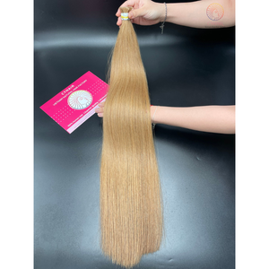 La mejor calidad de cabello humano vietnamita a granel ondulado natural liso #10 Color 65 Cm 100% cabello virgen crudo un donante precio al por mayor - Product Image 1