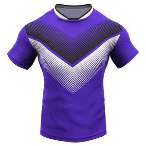 Nouvelle arrivée 100% Polyester Rugby Vêtements de football Conception respirante et prix de gros Ensemble d'uniformes de rugby imprimés par sublimation - Product Image 2