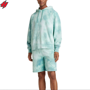 Ensemble sweat à capuche et short pour homme Survêtement respirant pour le jogging Tenue décontractée avec motif imprimé Ensemble sweat à capuche et short - Product Image 1