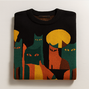 Pull tricoté unisexe personnalisé en gros | Y2K Winter Pullover Sweatshirt Anti-Wrinkle Knit Fleece Fabricant OEM - Product Image 3