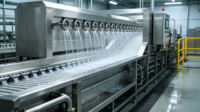 Geavanceerde, gebruiksvriendelijke dieptewasmachine voor vers fruit en groenten met bubbelreinigingsband