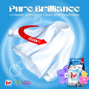 ผงซักฟอกแบบผงสำหรับ iwash 10กก. สำหรับเสื้อผ้าใช้น้ำยาซักผ้า - Product Image 3