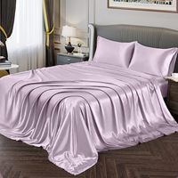 Ensemble de draps en soie 100% Charmeuse ensemble de draps en soie de mûrier, soie épaisse et lourde, poche profonde OEM fabriqué au Vietnam