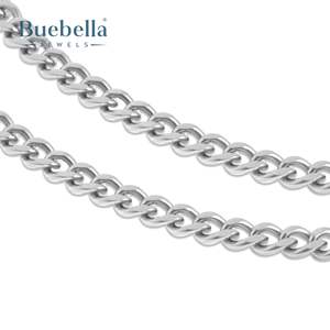 Gran oferta, collar de cadena de eslabones cubanos de Miami de 5mm chapado en oro blanco de 14 quilates de Plata de Ley 925 para hombres, collares de moissanita Premium - Product Image 4