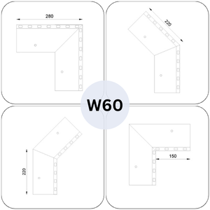 Renoplast ®   Perfil de aluminio para aleros W60, construcción de terrazas y balcones, suelos ventilados, sistemas de drenaje - Product Image 5