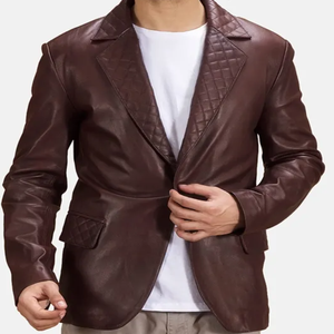 Nueva llegada chaqueta de cuero de motocicleta nuevo estilo chaquetas personalizadas de cuero genuino para hombres abrigo con cremallera XS alto a prueba de viento - Product Image 3