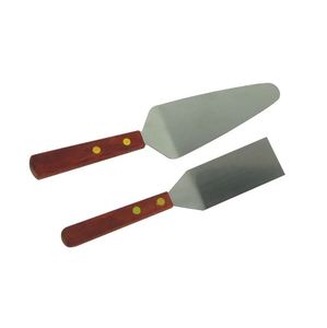 Spatule à gâteau en aluminium serveur poignée en bois outils de cuisson gâteau pâtisserie outils de coupe pour la maison cuisine mariage anniversaire et fête - Product Image 2