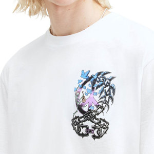T-shirt surdimensionné 100% coton à épaules tombantes impression personnalisée t-shirt unisexe blanc pour hommes vente en gros - Product Image 4