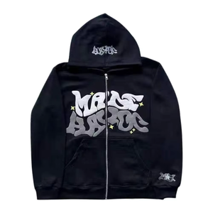 Sweat à capuche à impression bouffante 3D surdimensionné pour hommes avec logo personnalisé haute qualité poids lourd XL pull à épaules tombantes doublé design solide - Product Image 3