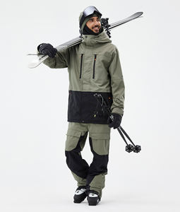 Traje de Esquí para Hombre, Impermeable, Transpirable, Chaqueta Verde y Negra, Aislante, para Snowboard, Esquí, Deportes al Aire Libre - Product Image 1