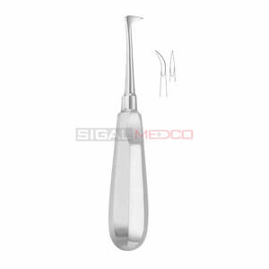 SIGAL MEDCO Élévateur de racines Élévateurs dentaires Allemagne Acier inoxydable Manuel Extraction de dents de haute qualité Instruments chirurgicaux incurvés - Product Image 3