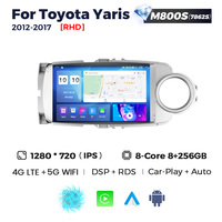 NaviFly Radio Mobil Android Terbaru 4g Lte DSP DVR TRMS untuk Toyota Yaris 2012-2017 dengan Car Play Android Auto