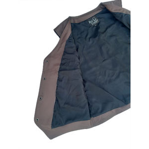 เสื้อกั๊กหนังขี่จักรยานผู้ชาย, 2024ชุดลำลองด้านนอกสำหรับนักแข่งรถมอเตอร์ไซค์ระบายอากาศได้ดีมีกระดุมกันน้ำตกแต่งในฤดูหนาว - Product Image 4