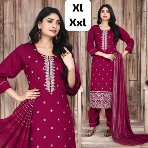 ผ้าไหมโรมันสไตล์โมเดิร์นดีไซน์แบบหนาผ้าแฟนซีแบบพรีเมี่ยมพร้อมกางเกง Kurati และ Dupatta - Product Image 5