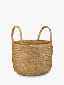 Cesta de hierba marina de calidad superior artesanal de alta calidad duradera hecha a mano elegante para el hogar cocina almacenamiento Uso Bajo Moq - Product Image 5